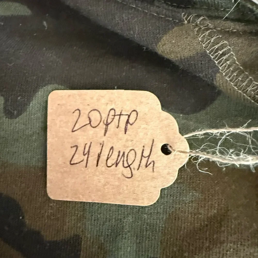 J. Crew Green Camouflage Fleece Hoodie